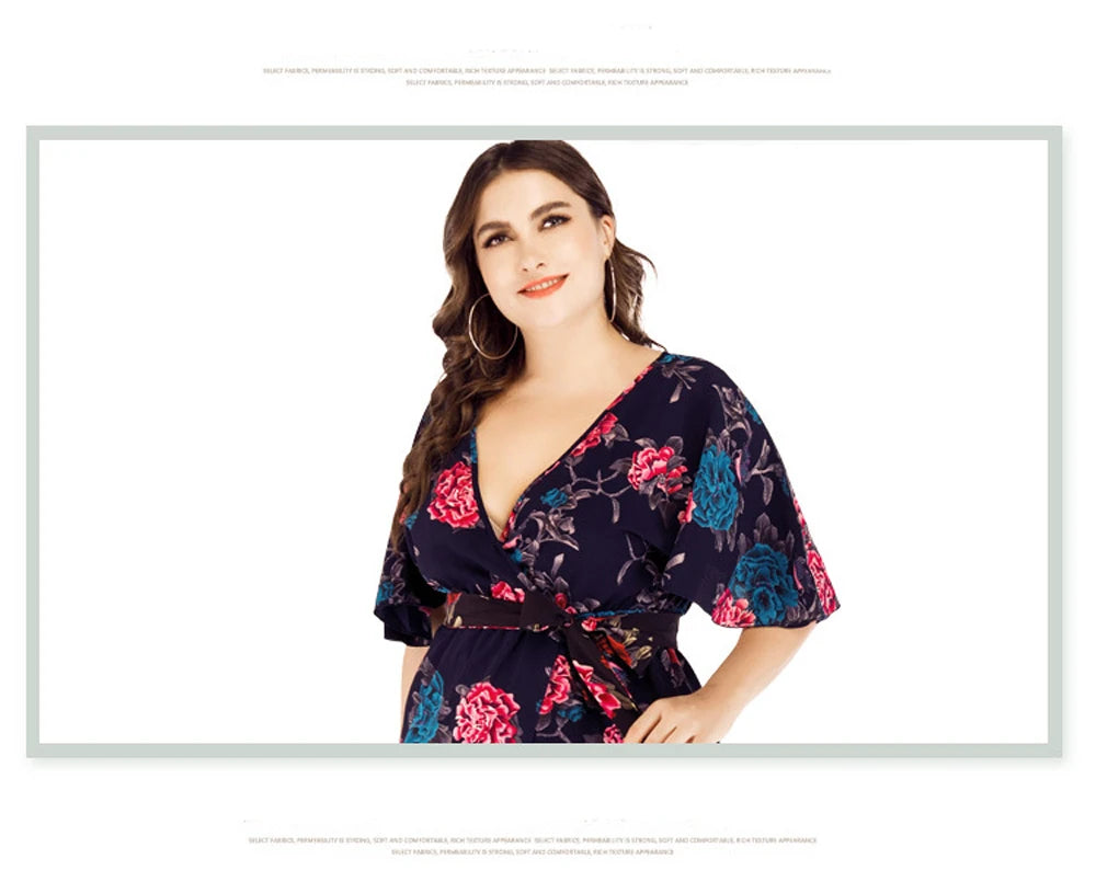XL-6XL Curvy Clothing Casual Woman Long Dresses Knit Middle-aged Women Dress Short-Sleeved Sexy Female Large Size Summer Dress XL-6XL Curvy Clothing Casual Woman Long Dresses Knit Middle-aged Women Dress Short-Sleeved Sexy Female Large Size Summer Dress
